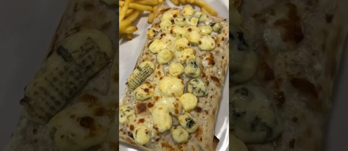 French Tacos Gratiné Fromage Bleu  #tBR3 #food #foodlover #Tacos #halal