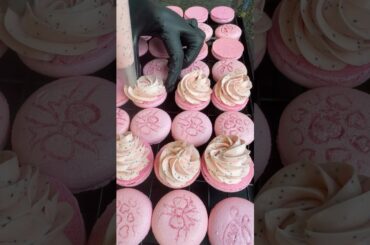 Strawberry Macarons with Belgian Cream ✨Delicate Shell • Silky Texture