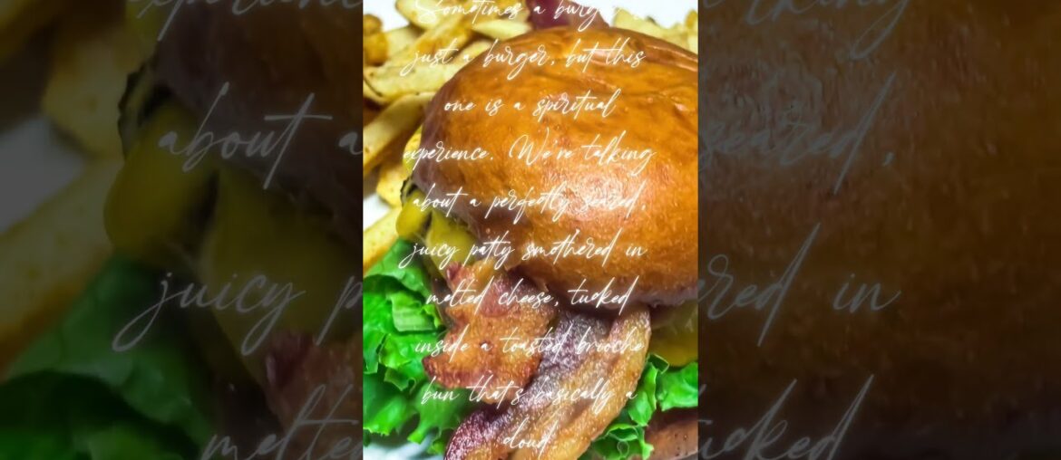 Burger with French fries Burger with French fries