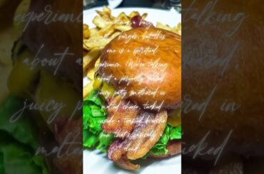 Burger with French fries