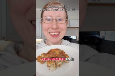 Cinnamon Roll French Toast Casserole Recipe! #shorts