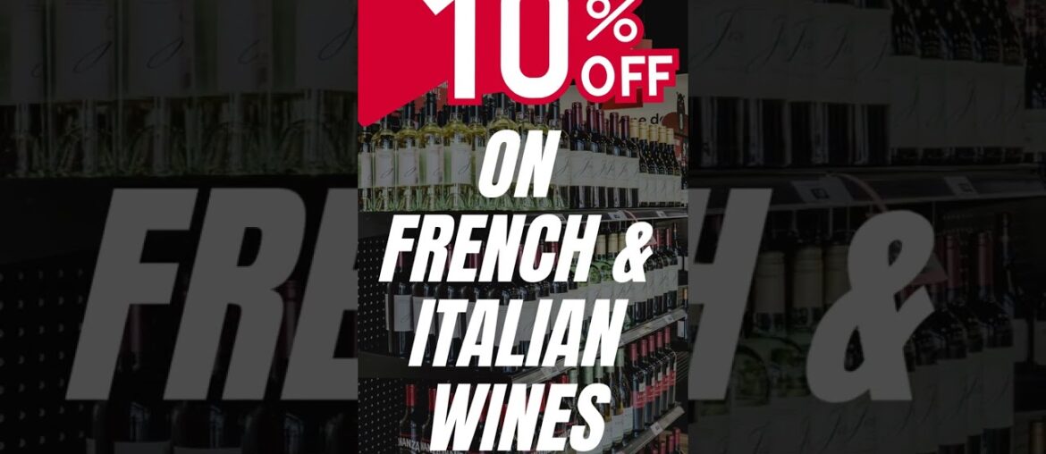 French & Italian Wine Sale ๐ท | 10% Off This Friday Only French & Italian Wine Sale ๐ท | 10% Off This Friday Only