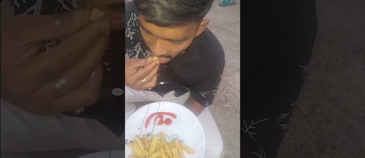 ASMR MAKING 🍟FRENCH FRIES WITH DESI STYLE 😋 🥰👌 EATING CHALLENGE😋 #shorts #viral #frenchfries #making