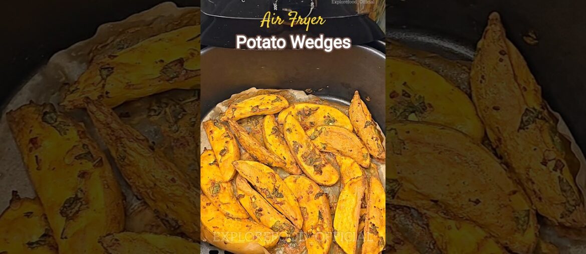 Air Fryer Potato Wedges Recipe #trending #viral #cooking #shorts