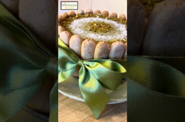 Pistachio Charlotte Russe | French Dessert #asmr #french #dessert #charlotte #charlottecake #viral