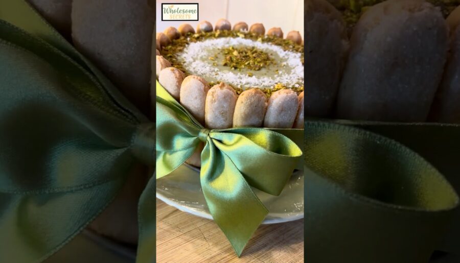 Pistachio Charlotte Russe | French Dessert #asmr #french #dessert #charlotte #charlottecake #viral