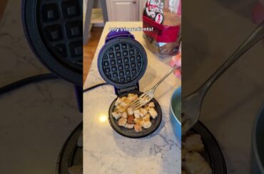 French toast waffle #easyrecipe #toddlerrecipe #toddlerbreakfast #toddlermeals #toddlermealideas