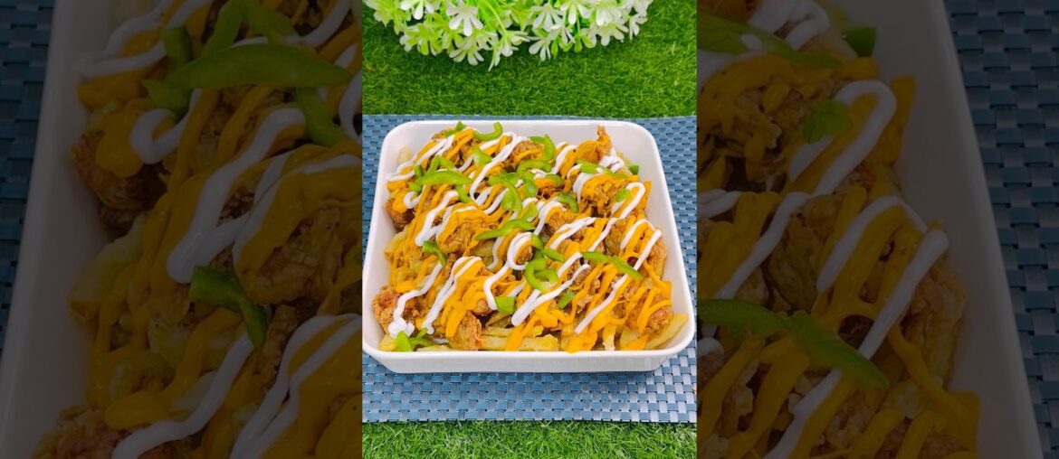 Restaurant Style Chicken Loaded Fries Recipe Restaurant Style Chicken Loaded Fries Recipe