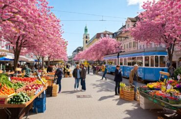 Relaxing Walking Tour in Geneva | BIO FARMERS MARKET 🇨🇭 Switzerland 4K