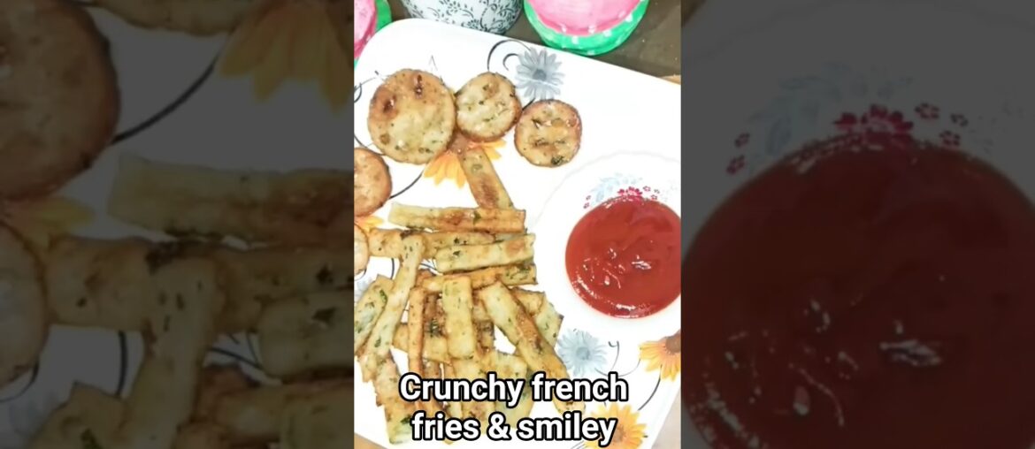Crunchy french fries & smiley #viral #trending #recipe #shortvideo #ytshorts #youtubeshorts