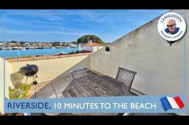 €95,000 - Riverside 1-Bed Apartment with Terrace & Sea Views, South of France | Ref TAMSTO