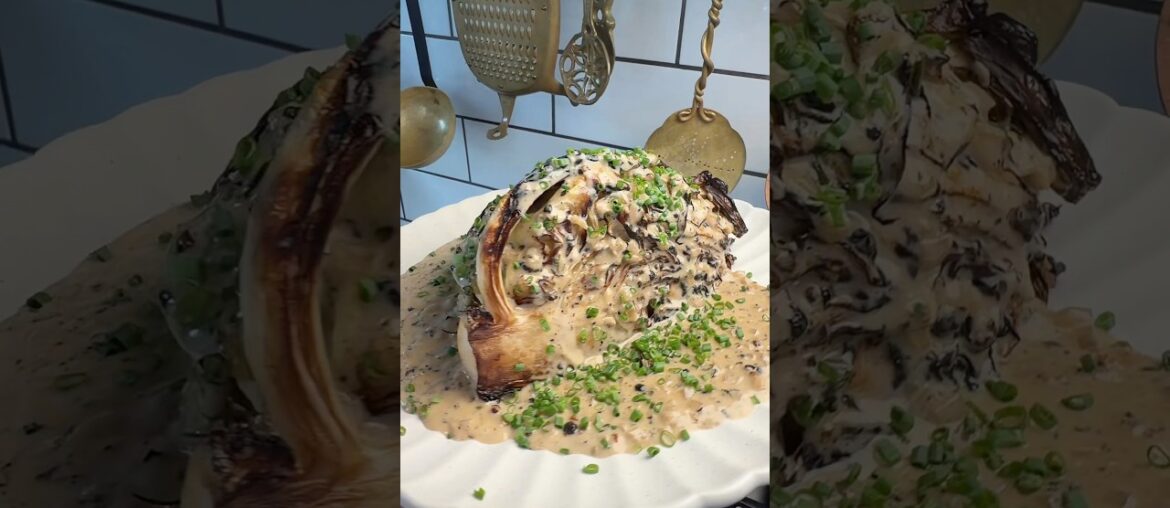 Cabbage au Poivre. This was insane. Year of the Cabbage is going strong #cabbagerecipe #easyrecipe