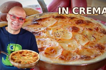 PATATE  alla CREMA e Formaggio FACILI al FORNO Pommes Dauphinoise