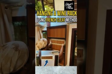 Wine Rack Installation using French Cleat method..