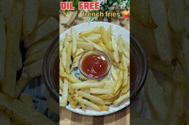 air fryer recipe part 2 !oil free french fries recipe,बिना तेल के फ्रेंच फ्राइज़ कैसे बनाएं #shorts