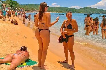 4K BRAZIL Beach Walk Paraia do Canto - Buzios Rio de Janeiro Part 1