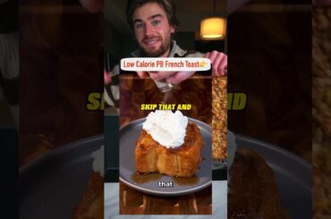 (👇recipe) 98 Calorie Protein Reese’s Peanut Butter French Toast