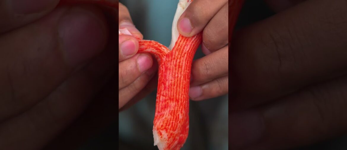 Avocado and crab stick sandwich