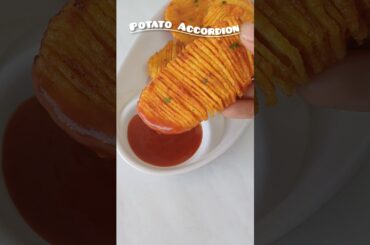 Potato Accordion 🪗 🥔 #potato #fries #foodshorts #food #recipe #potatorecipe #cooking #easyrecipe