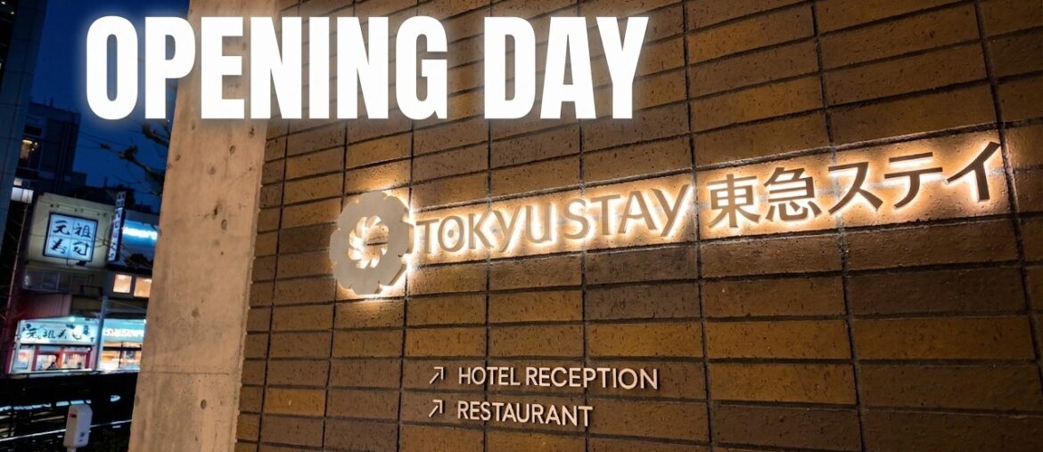 I stayed at Tokyo’s NEWEST Hotel on Opening Day! 🏨 1 Stop from SHIBUYA | Tokyu Stay Shibuya Ebisu
