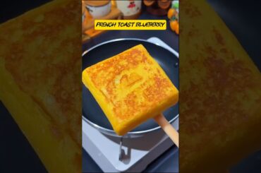 Sarapan 5 Menit! French Toast Blueberry Lembut & Milky, Anak Pasti Suka! 🫐🍞 #shorts