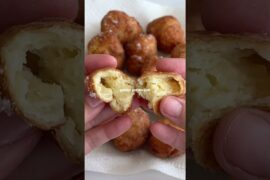 My French Grandpa’s Pommes Dauphine Recipe - in the description! ⬇️😍 #frenchfood #potato #recipe