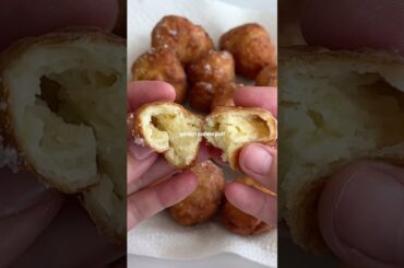 My French Grandpa’s Pommes Dauphine Recipe - in the description! ⬇️😍 #frenchfood #potato #recipe