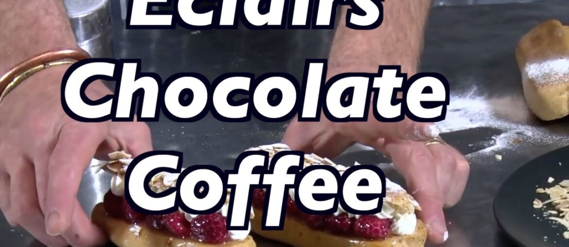 Eclairs /Chocolate /Coffee/ Cream Patisserie" Easy Homemade "with The French Chef Julien"
