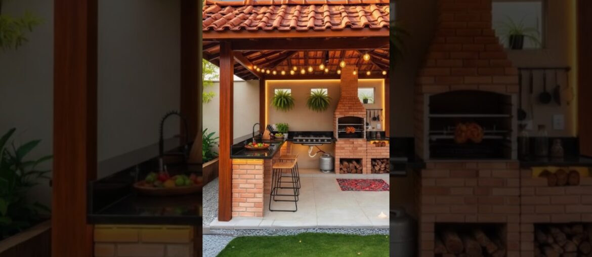 Area gourmet com churrasqueira #shorts