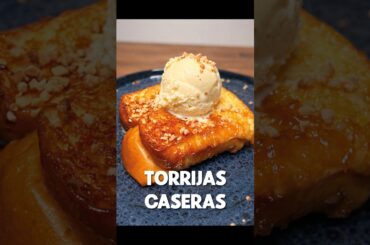 Torrijas caseras caramelizadas BRUTALES con una receta fácil y rápida #torrijas #receta #shorts