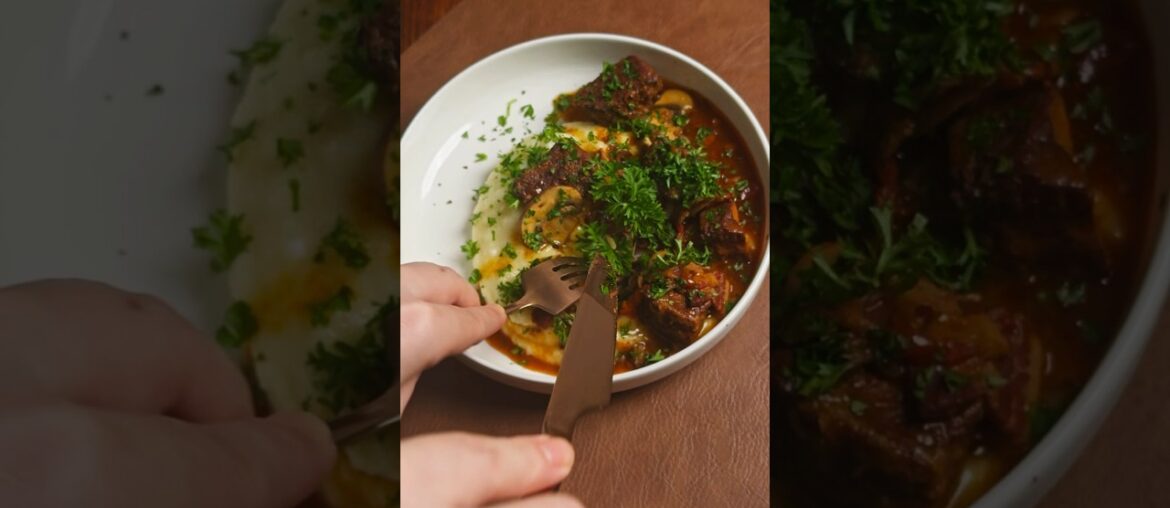 Beef Bourguignon Recipe | Tender Beef in Red Wine Sauce #cooking #recipe #food #beef #easyrecipe