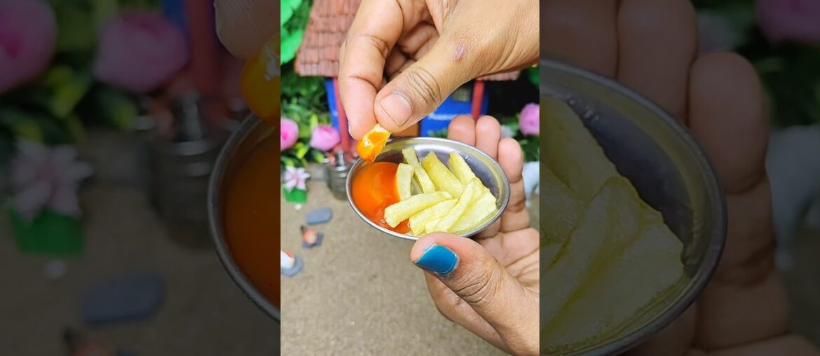 Mini French fries 🍟Cooking 🍳 | Miniature Cooking | Tiny Village Cooking #shorts