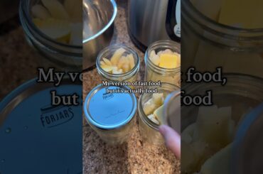 Canning homemade fast food French fries potatoes