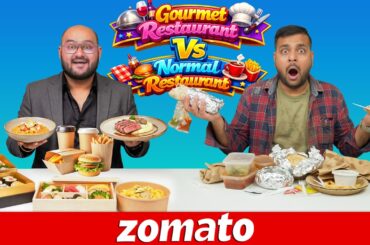 Zomato Gourmet Restaurant Vs Normal Restaurant Food Comparison | Viwa Food World
