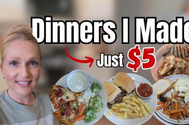 $5.00 Dinners | What's For Dinner? | Dinners I Made This Week