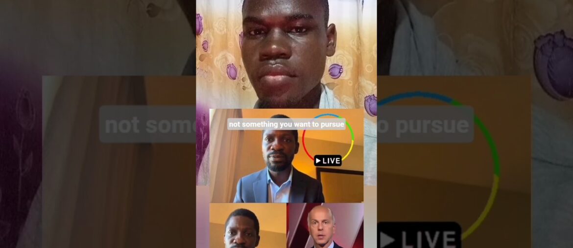 Bobi Wine answering the question at France 24 from USA #shorts