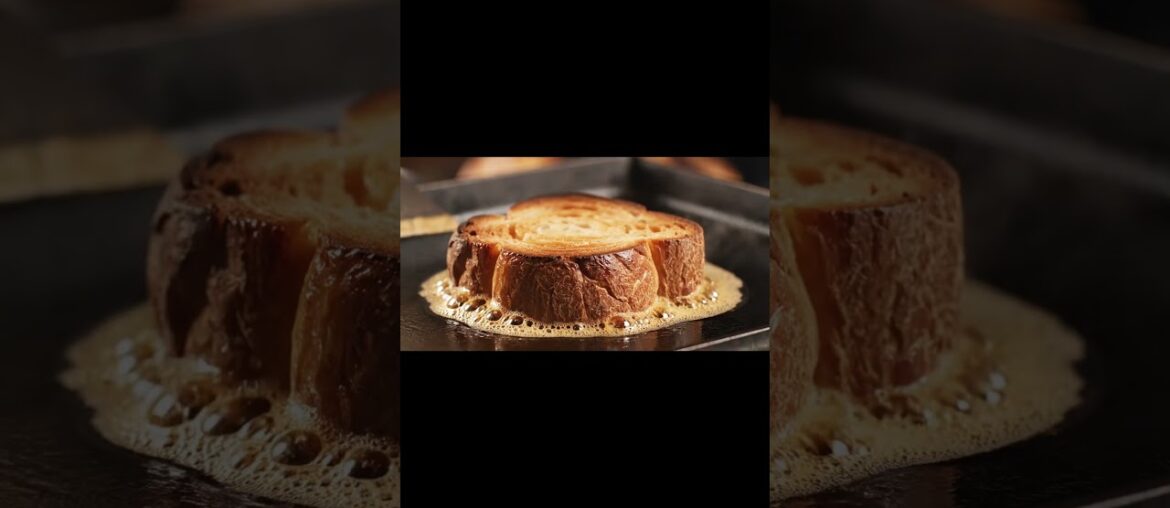The Ultimate Caramelized Toast 🥞🍯 #shorts