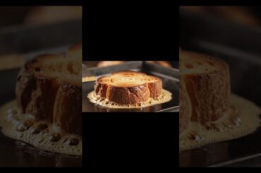 The Ultimate Caramelized Toast 🥞🍯 #shorts