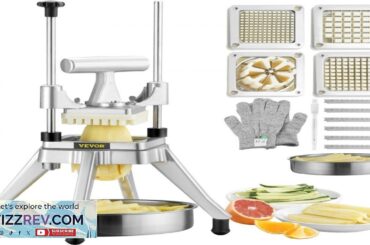 VEVOR Commercial Vegetable Fruit Chopper Stainless Steel French Fry Cutter with 4