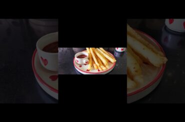 Japanese long fries (long potato)#Street food #food #foodie #breakfast #frenchfries