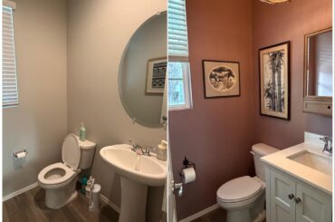 Really thrilled with my Powder Room refresh that we finished this weekend! Before and after.