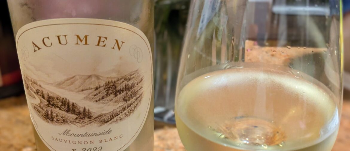 2022 Acumen 'Mountainside' Sauvignon Blanc [Sonoma County]