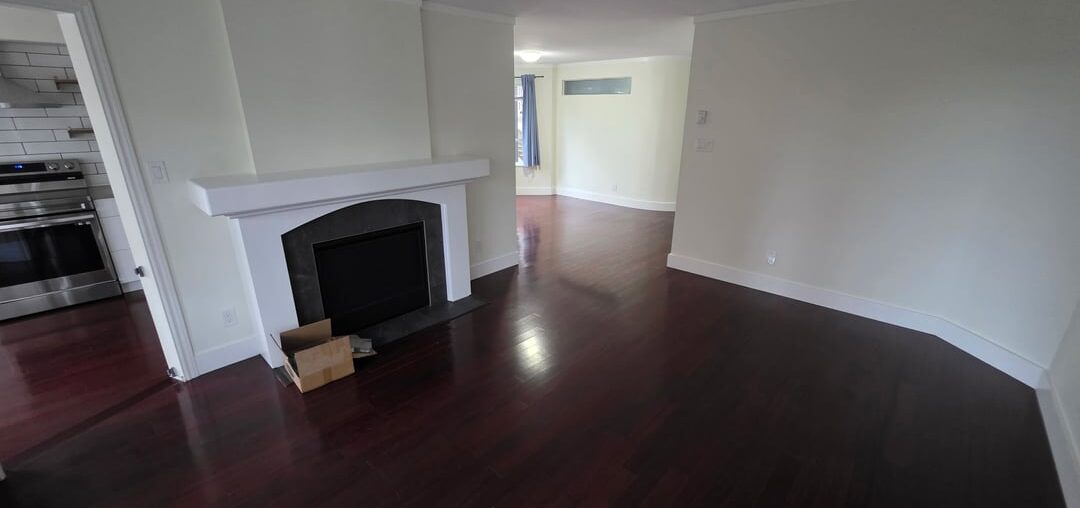 Room aesthetic/design with very red hardwood floors?