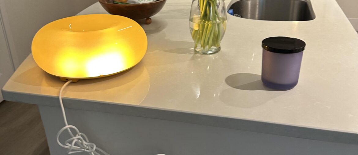 I like having this donut light here. How do I make the cord look more presentable?