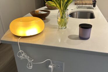 I like having this donut light here. How do I make the cord look more presentable?