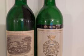 1986 wine tasting Chateau Lafite & Chateau Gruaud Larose