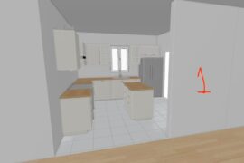 Which layout is cooler (1,2 or 3)