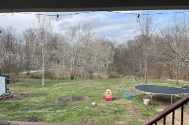 We have a small pool we will put back up this year and I’d also like to turn our little burn spot into a fire pit with chairs. I want the back yard to look nice and not just a jumbled mess. Can someone like map out how you would design our backyard? I just don’t know where to even start.