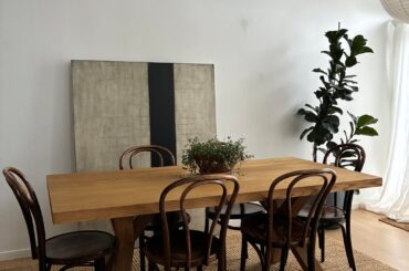 New (recycled) chairs have transformed my dining space