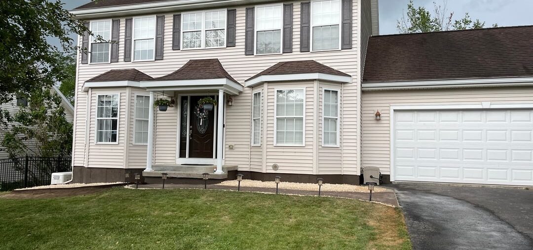 What perennials would look best in these gravel beds? Zone 6a (pls read description)